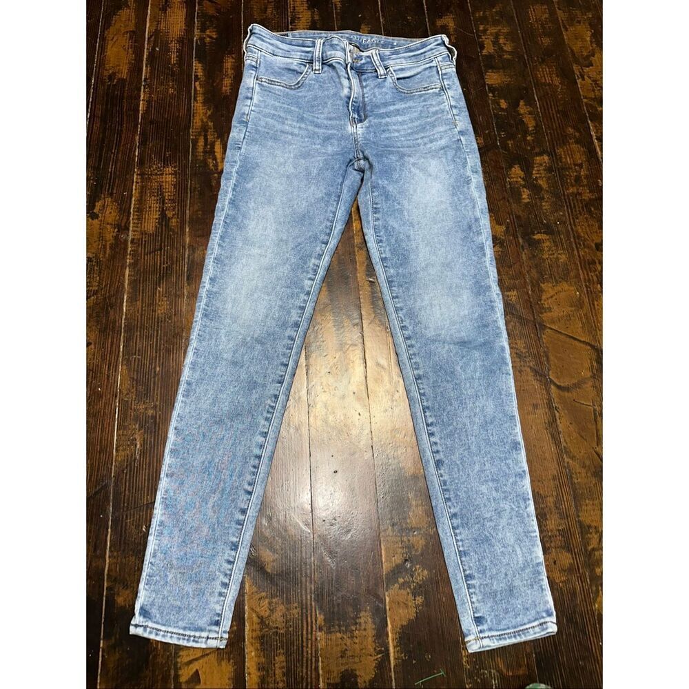 American Eagle acid wash stretchy size 4 normcore jeggings